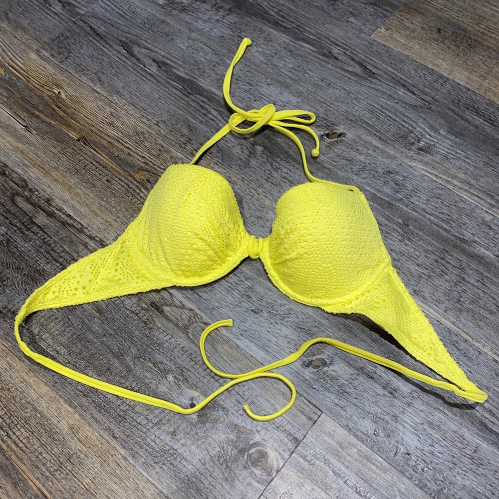 H&M yellow bikini top 34 B